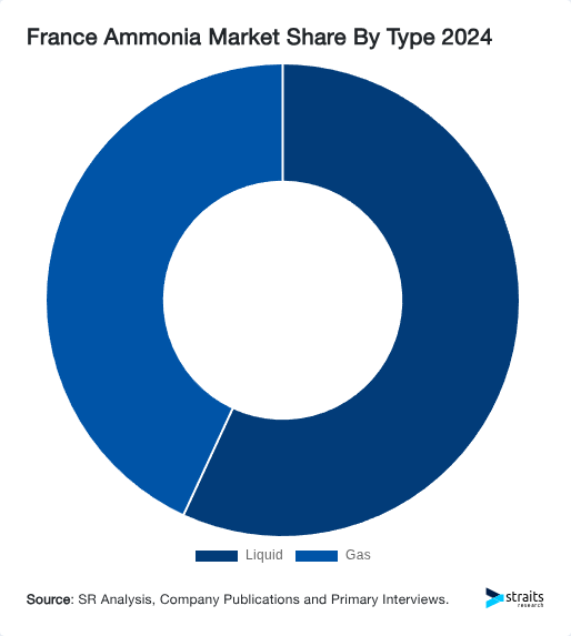 France Ammonia Market Share By Type 2024