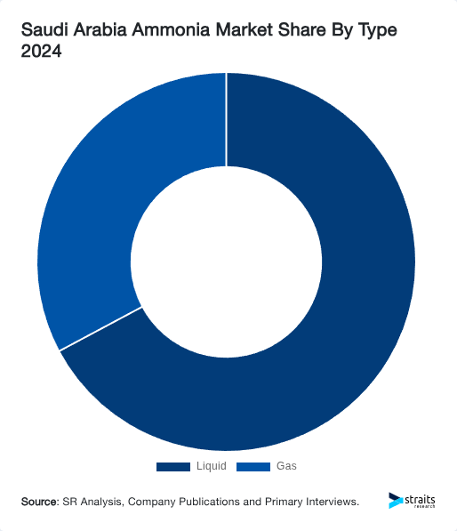Saudi Arabia Ammonia Market Share By Type 2024