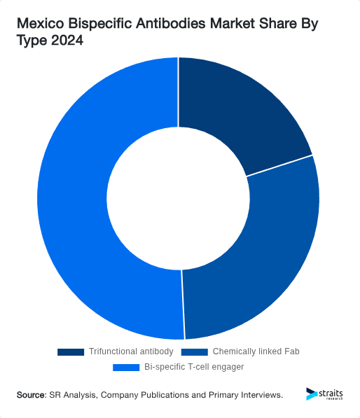 Mexico Bispecific Antibodies Market Share By Type 2024
