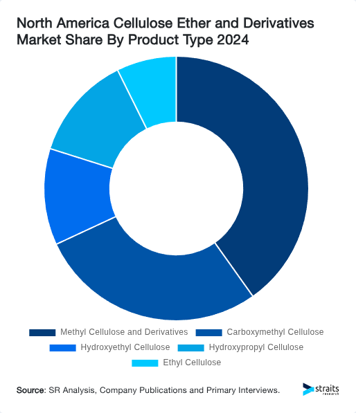 North America Cellulose Ether and Derivatives Market Share By Product Type 2024