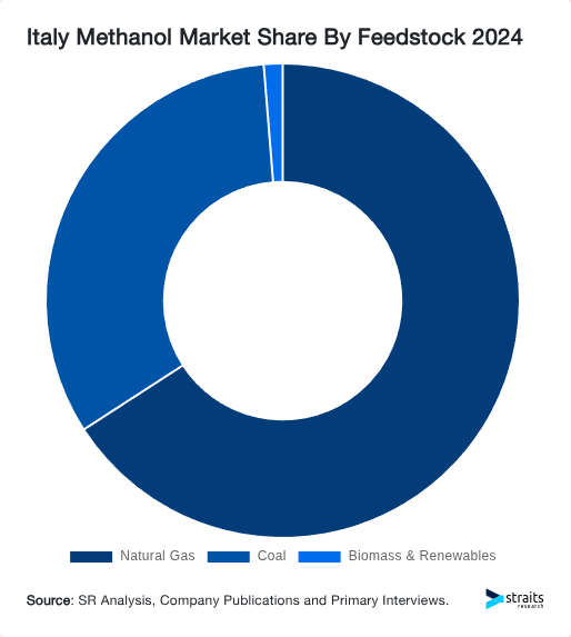 Italy Methanol Market Share By Feedstock 2024