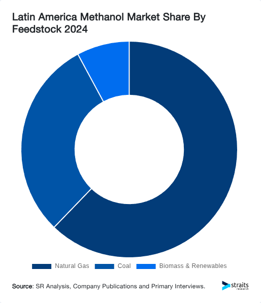 Latin America Methanol Market Share By Feedstock 2024