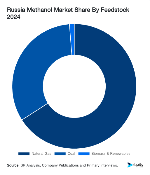 Russia Methanol Market Share By Feedstock 2024