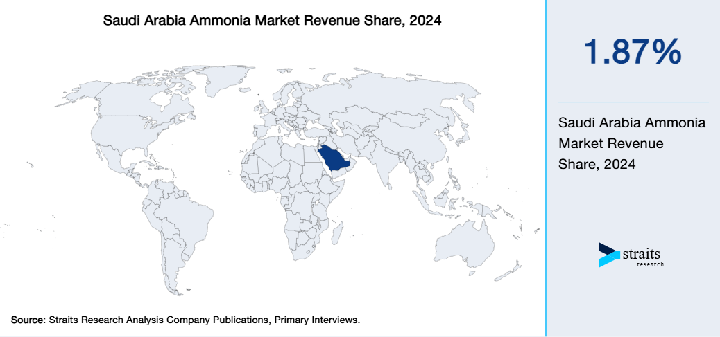 Saudi Arabia Ammonia Market Revenue Share 2024