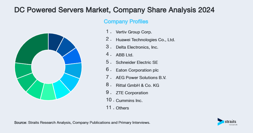 DC Powered Servers Market Share of Key Players