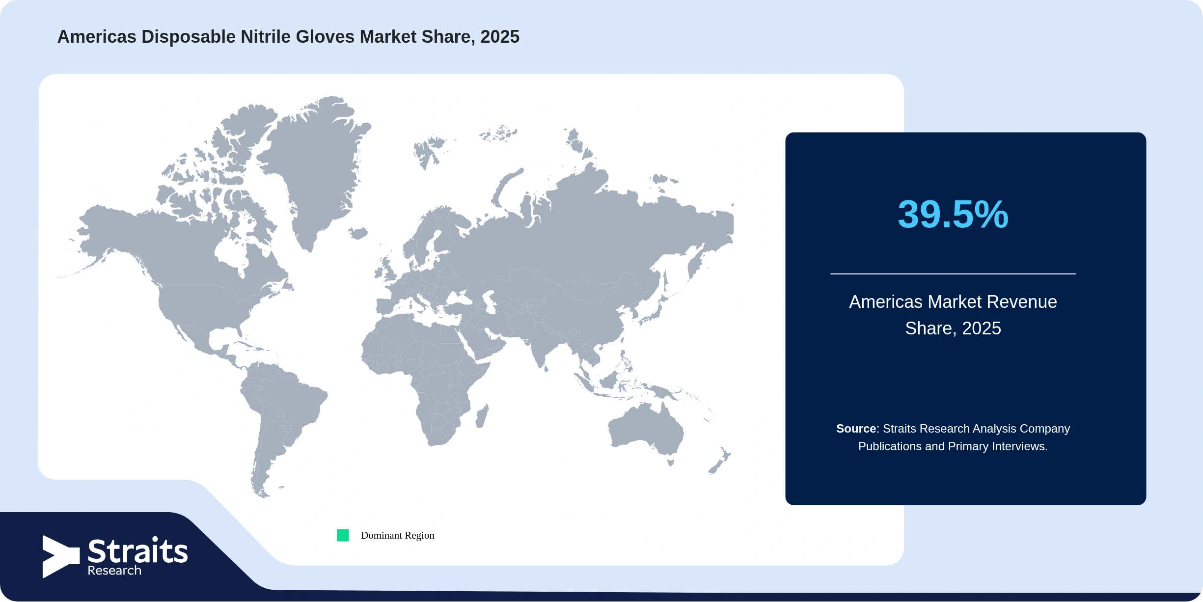 Americas Disposable Nitrile Gloves Market Revenue Share 2025