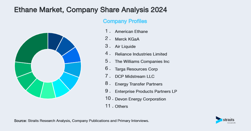 Ethane Market Share of Key Players
