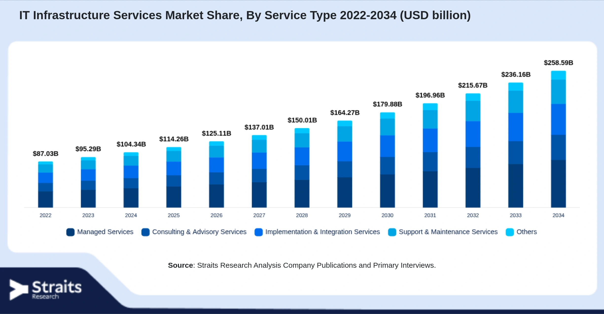 IT Infrastructure Services Market Size By Segments