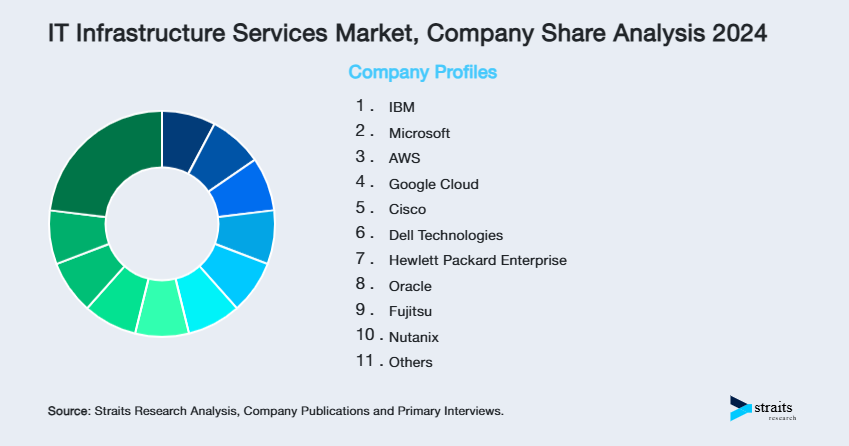 IT Infrastructure Services Market Share of Key Players