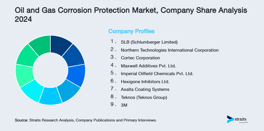 Oil and Gas Corrosion Protection Market Share of Key Players