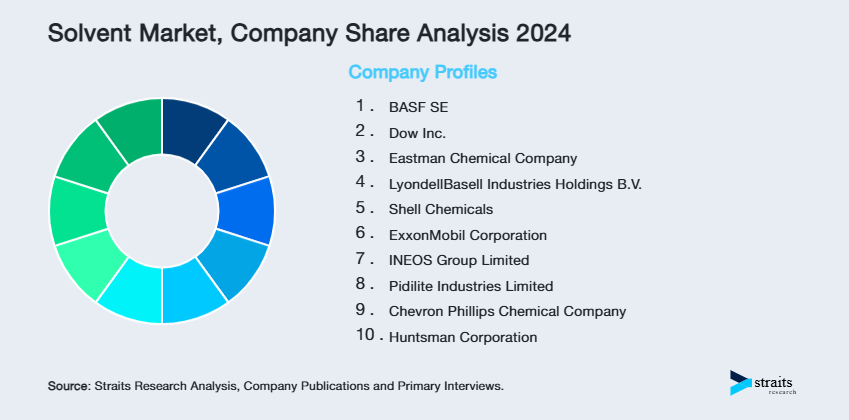 Solvent Market Share of Key Players