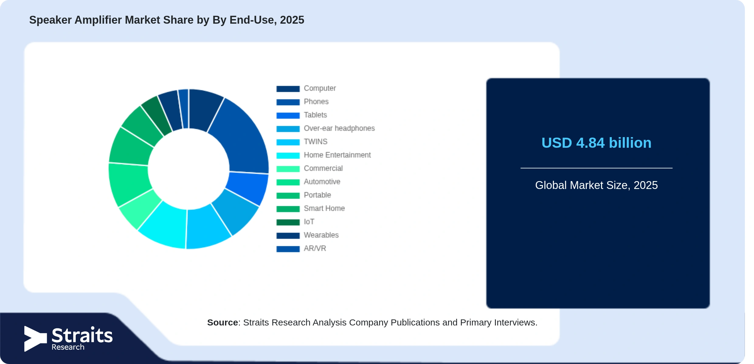 Speaker Amplifier Market Share By Segments