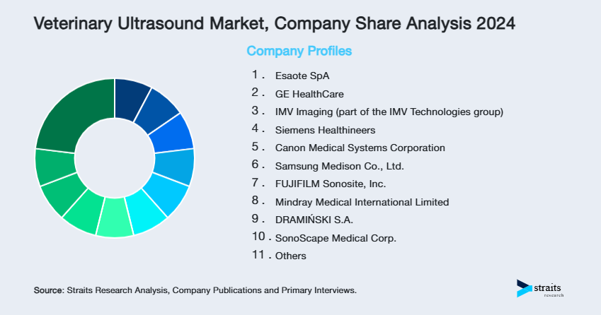 Veterinary Ultrasound Market Share of Key Players