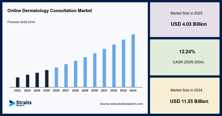 Online Dermatology Consultation Market Size